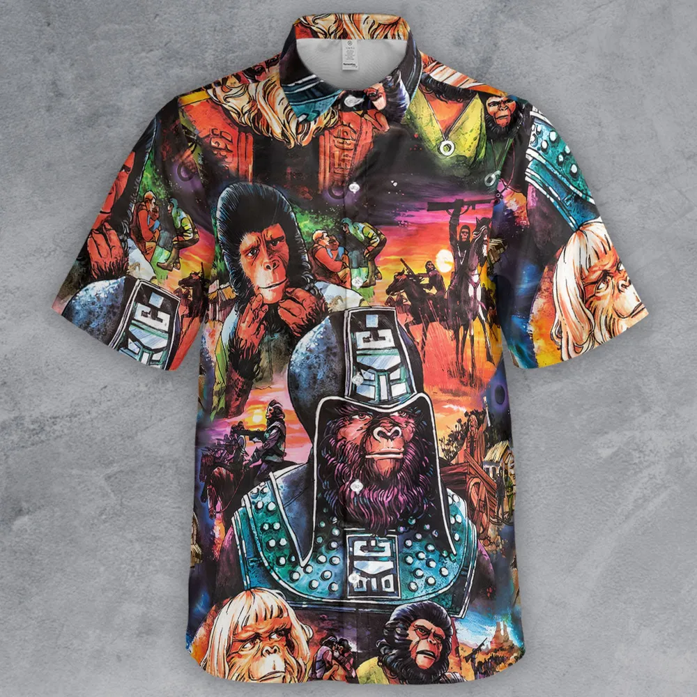 Planet of the Apes Button Down Shirt - 2