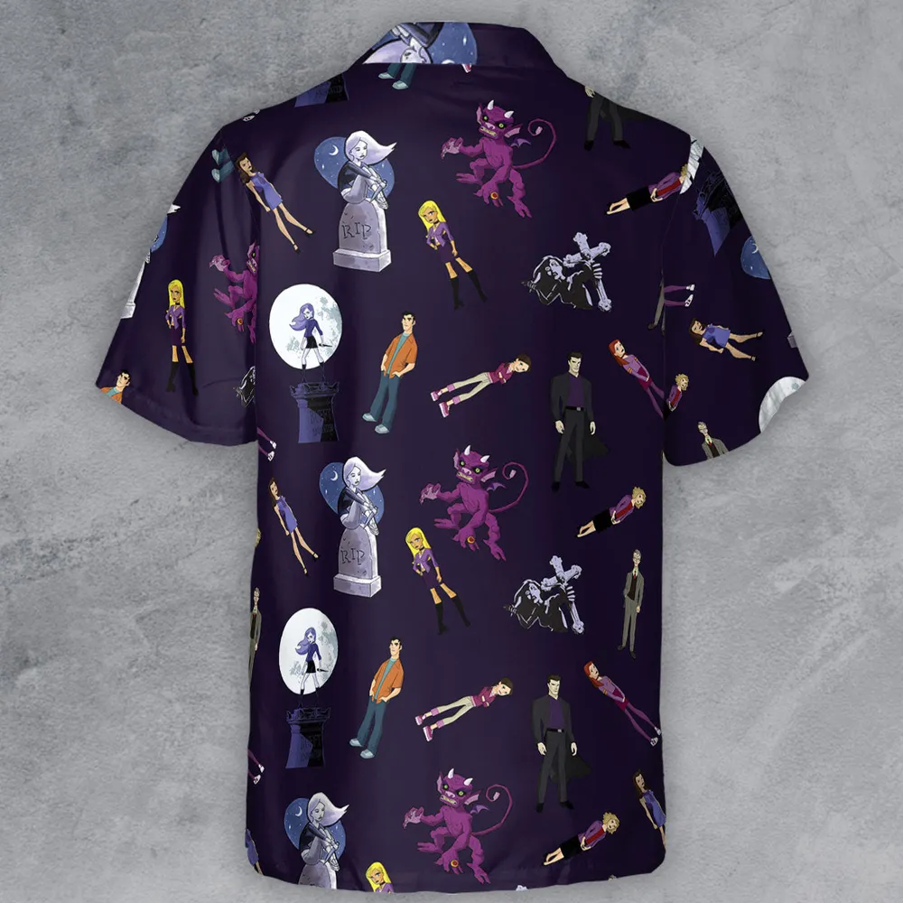 Buffy: The Animated Series Characters Button Down Shirt - 3