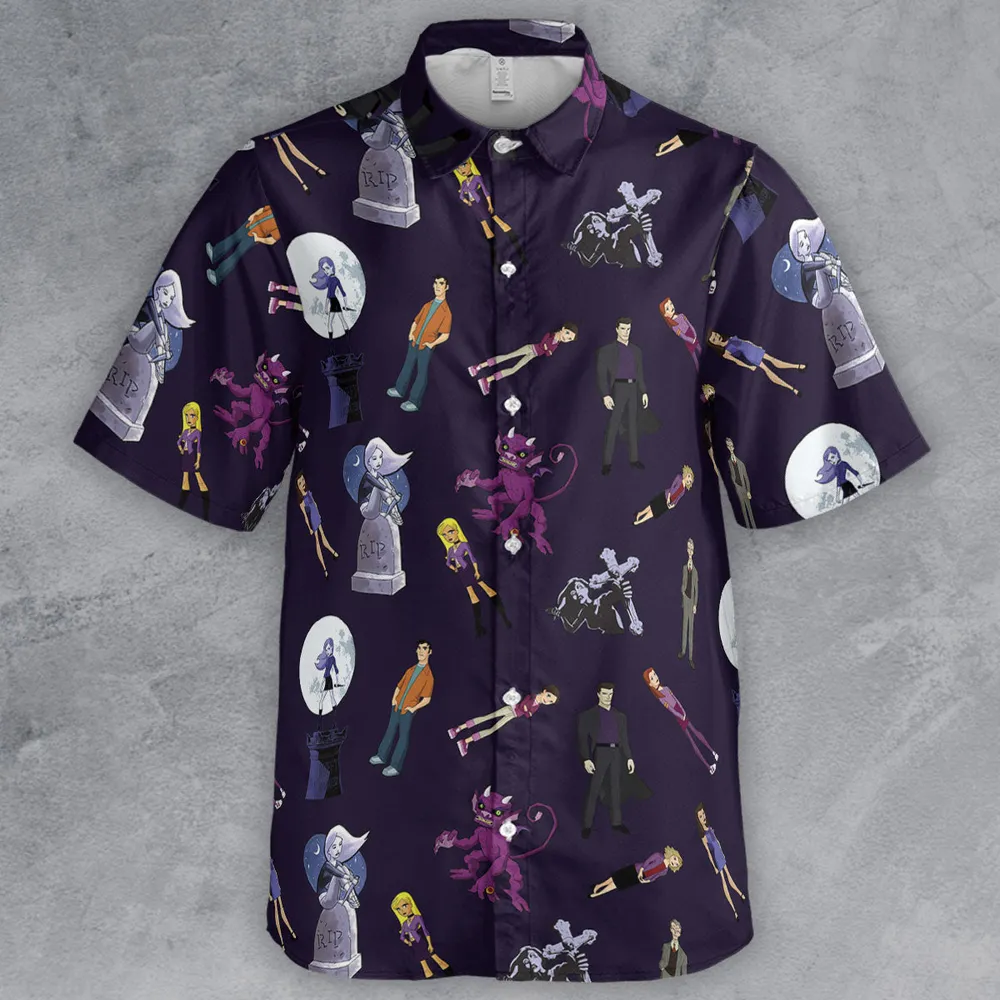 Buffy: The Animated Series Characters Button Down Shirt - 2
