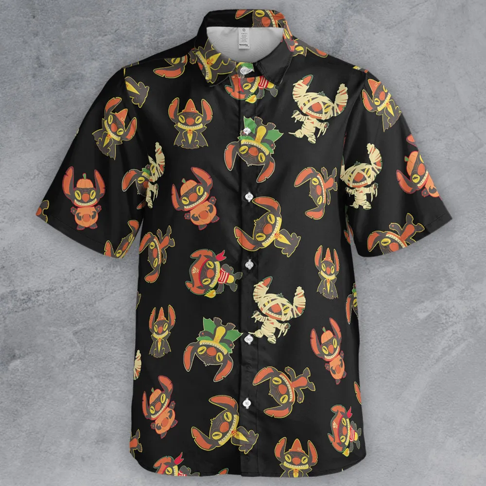 Stitch Halloween Costumes Button Down Shirt - 2