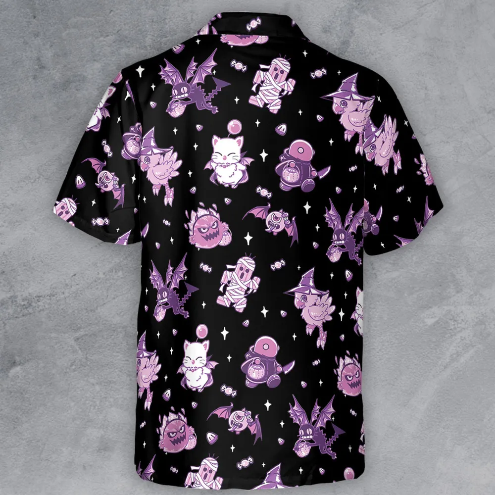Halloween Final Fantasy Cuties Button Down Shirt - 3