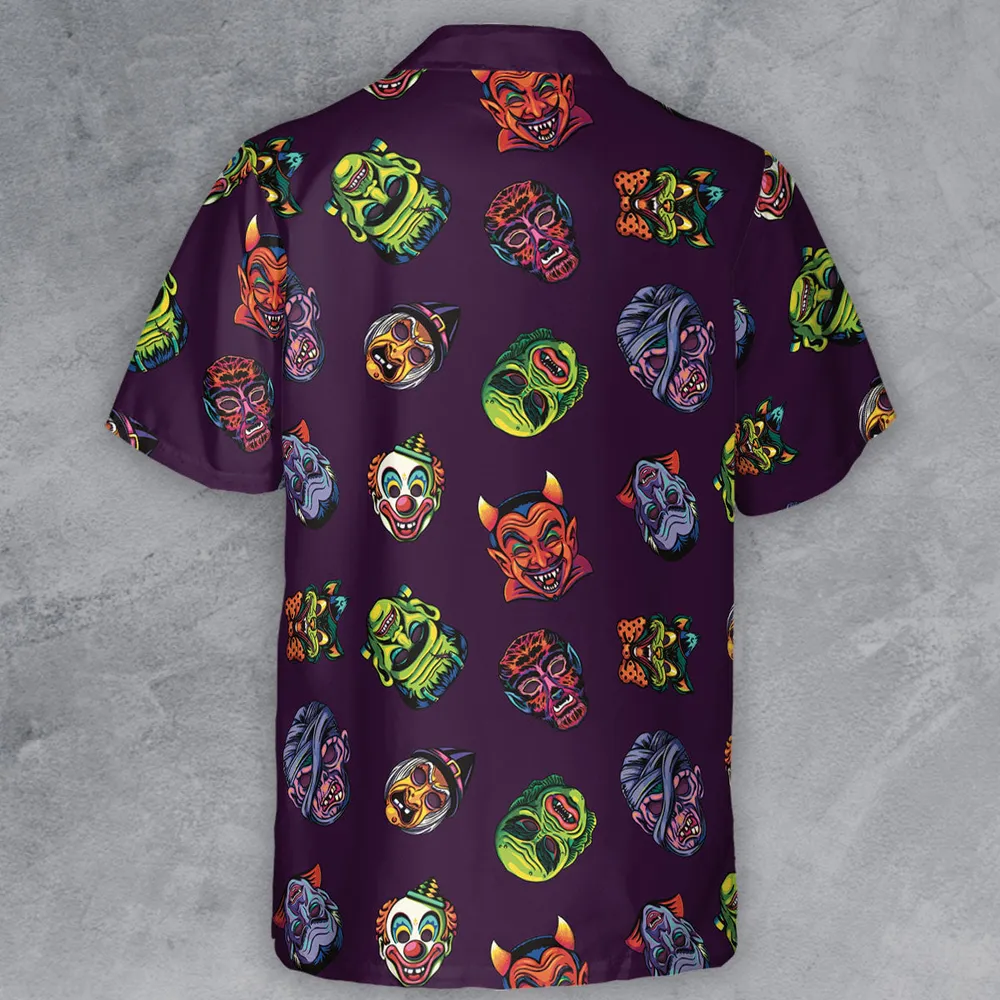 Beast Mode On Monster Masks Button Down Shirt - 3