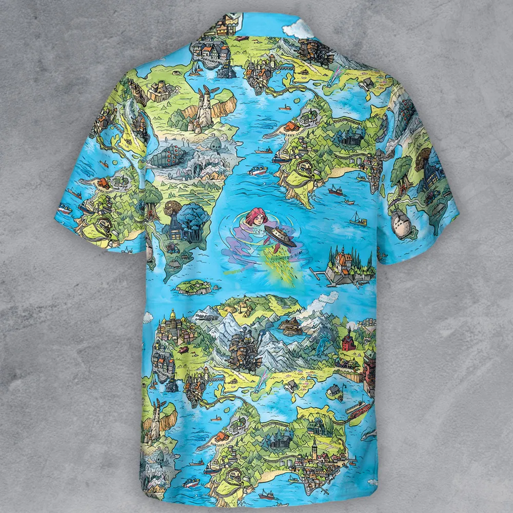 Ghibli Land Button Down Shirt - 3