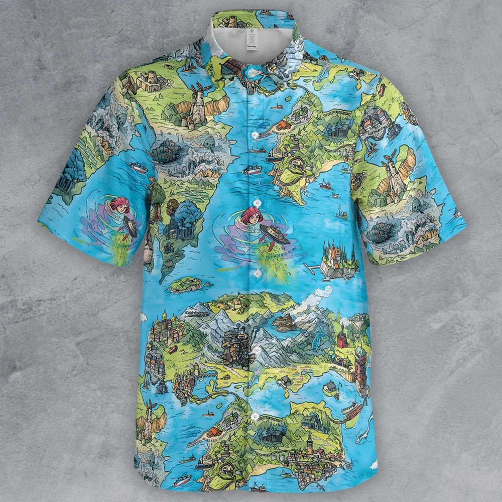 Ghibli Land Button Down Shirt - 2