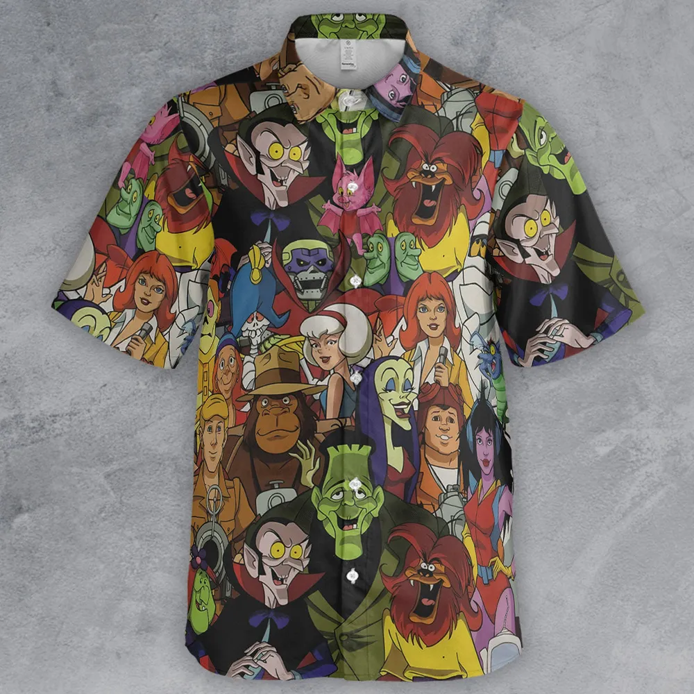 Frightfully Funny Ghostbusters Groovie Goolies Button Down Shirt - 2