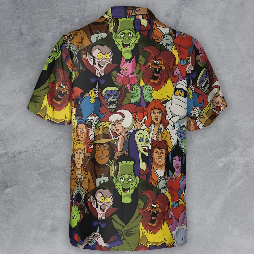 Frightfully Funny Ghostbusters Groovie Goolies Button Down Shirt - 3