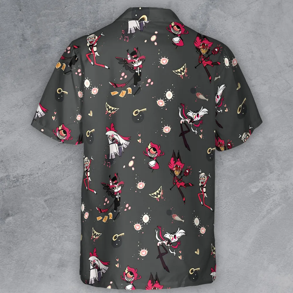 Helluva Hazbin Button Down Shirt - 3