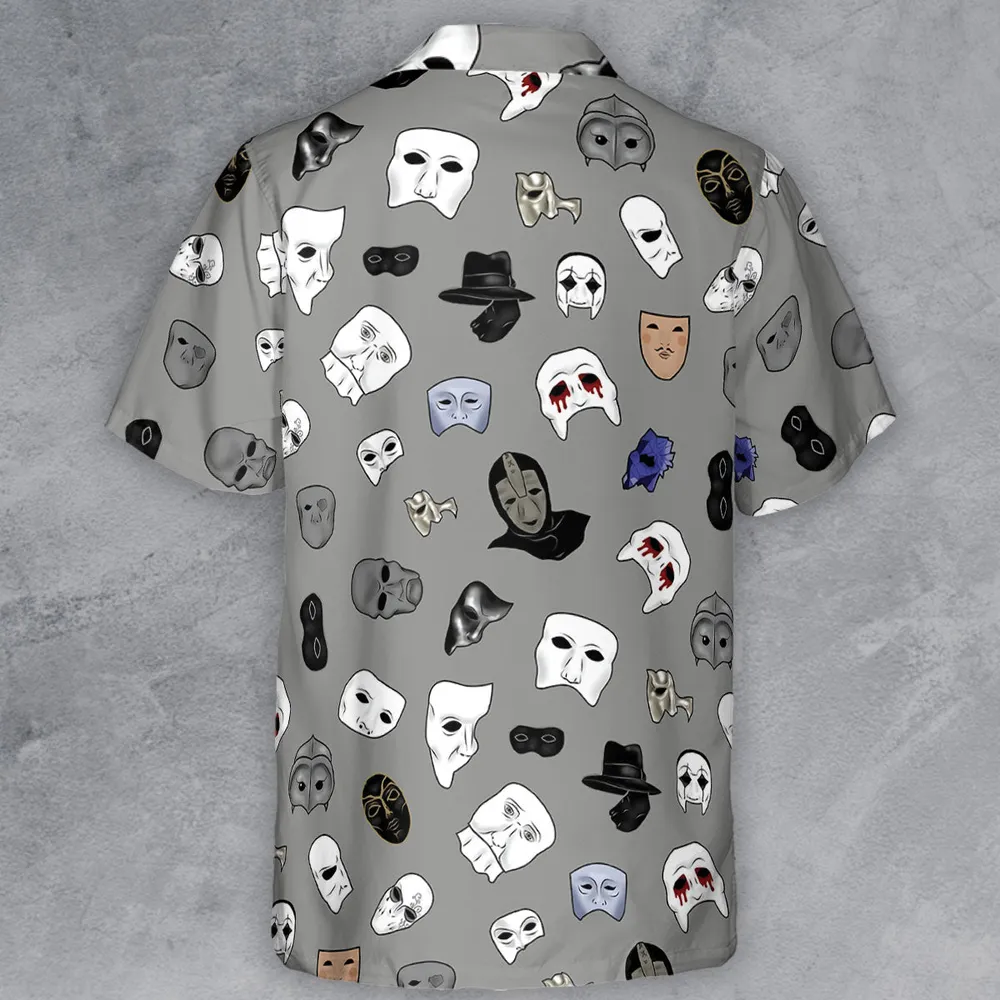Masks of Phantom of Opera Button Down Shirt - 3