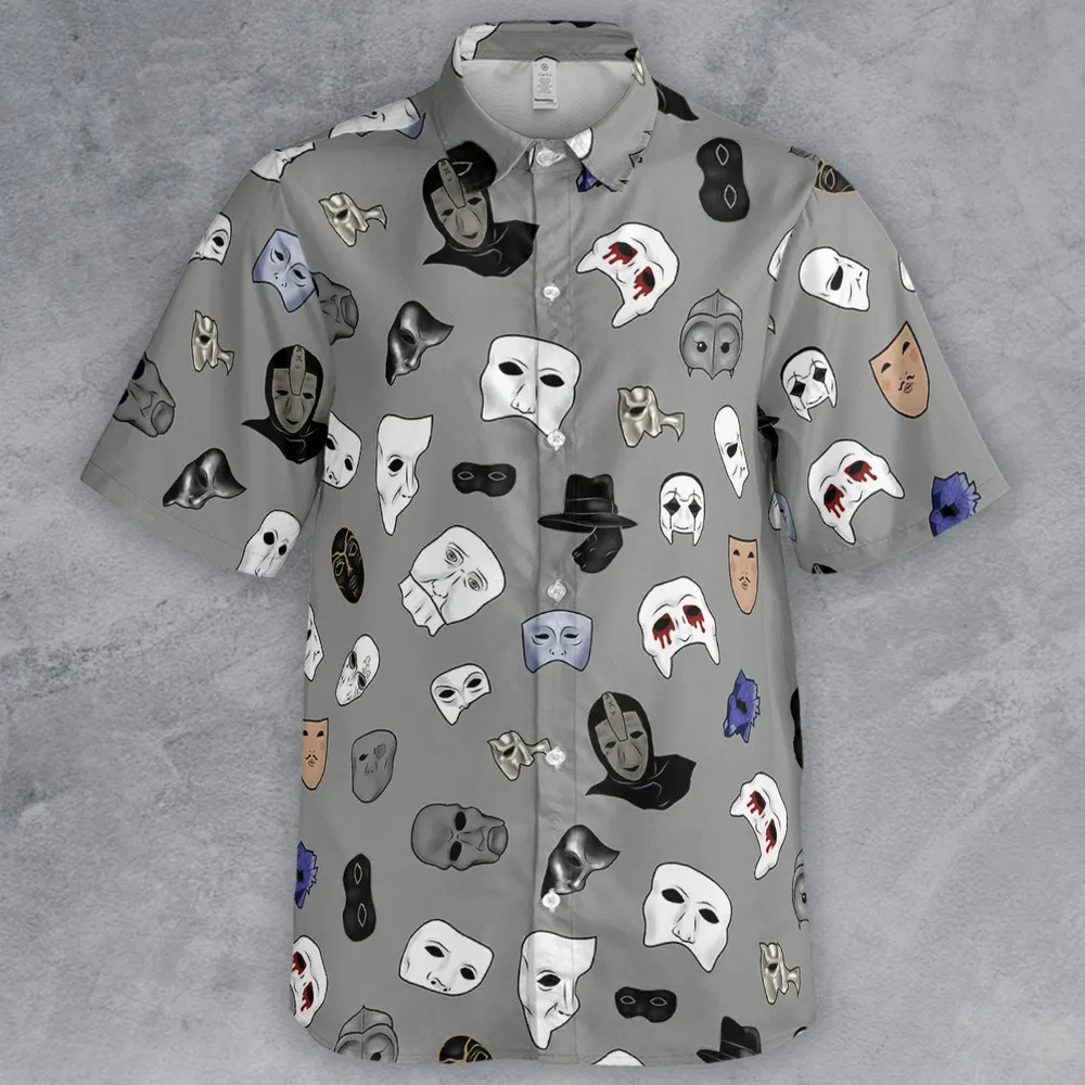 Masks of Phantom of Opera Button Down Shirt - 2