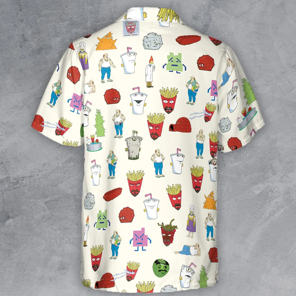 Aqua Teen Style Button Down Shirt - 3