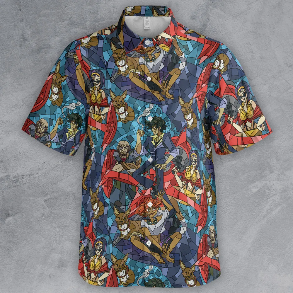 Spike Spiegel Faye Valentine Edward Wong Cowboy Bebop Button Down Shirt - 2