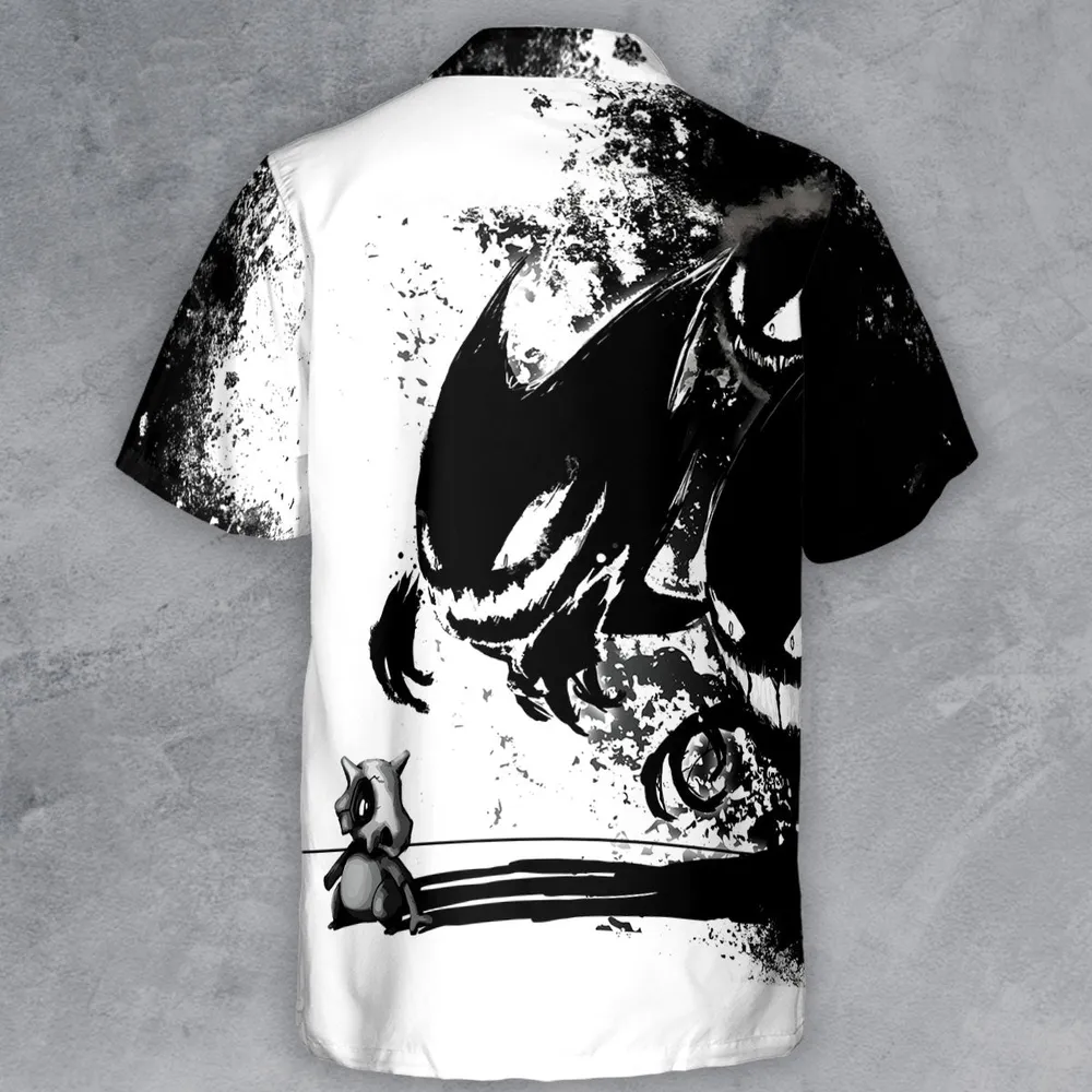 Cubone and the Ghosts Button Down Shirt - 3