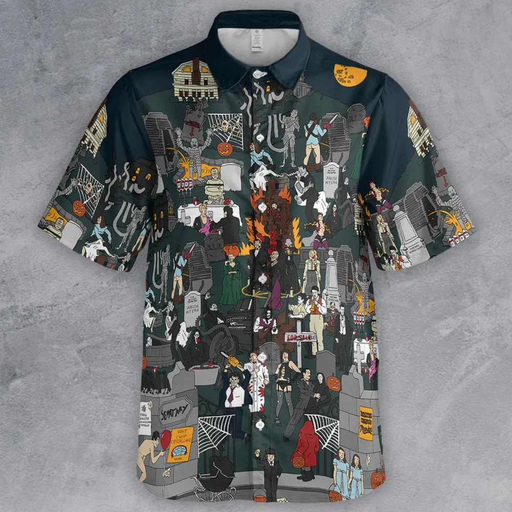 Horror Street Button Down Shirt - 2