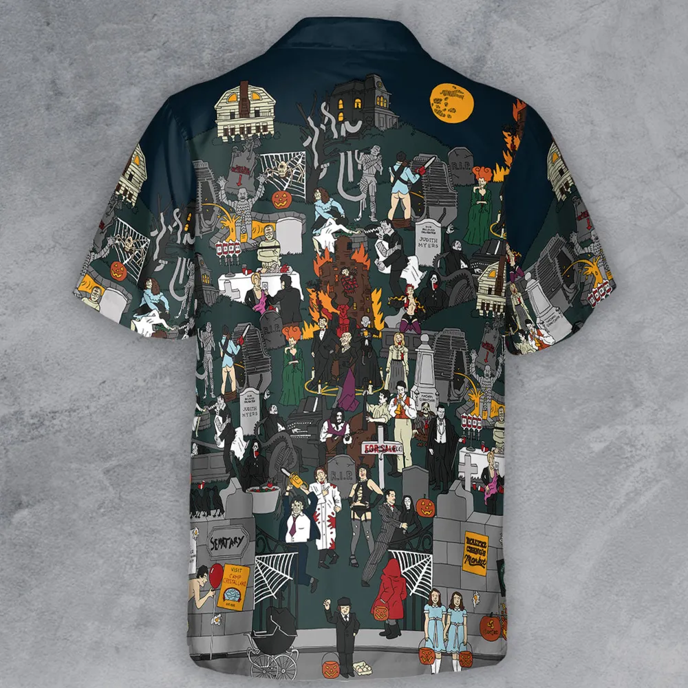 Horror Street Button Down Shirt - 3