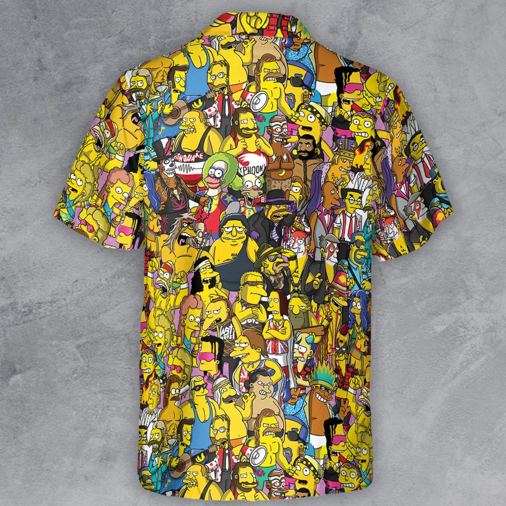 WWF Simpsons Button Down Shirt - 3