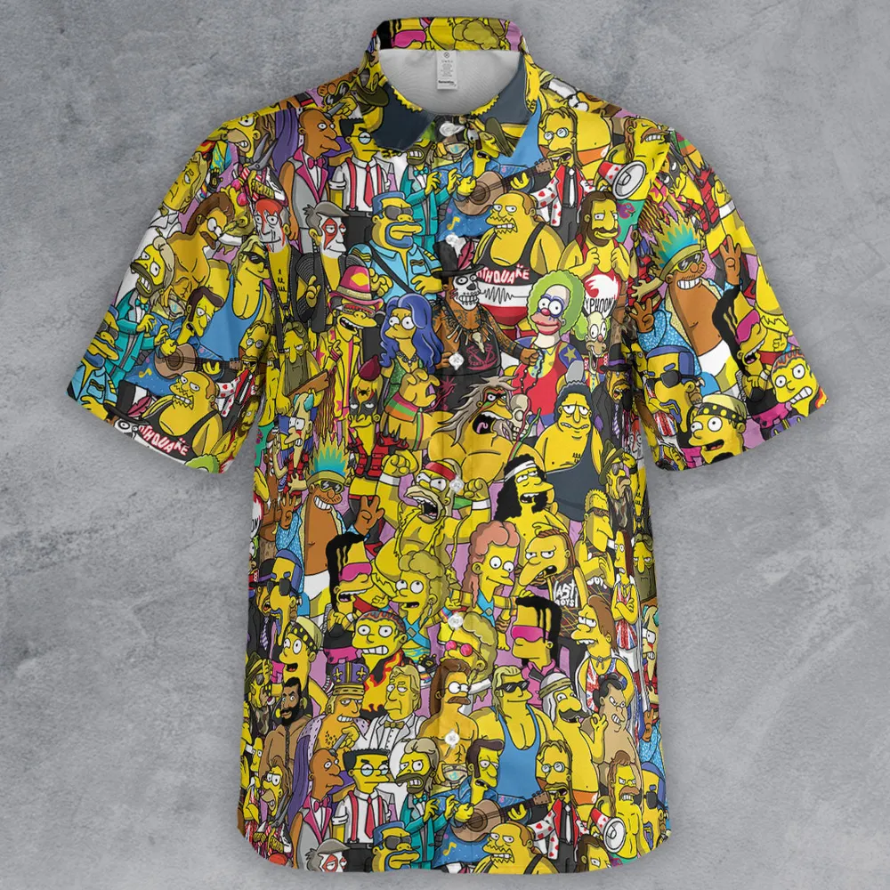 WWF Simpsons Button Down Shirt - 2
