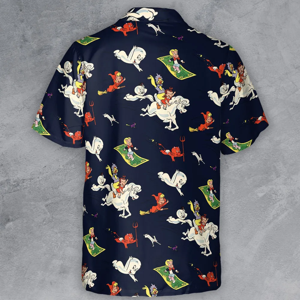 Casper Richie Rich Harvey Comic Characters Button Down Shirt - 3