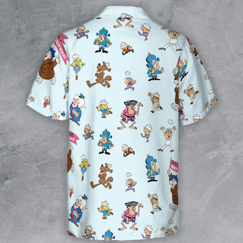 Cereal Cap'n Crunch Characters Button Down Shirt - 3