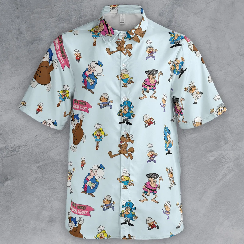 Cereal Cap'n Crunch Characters Button Down Shirt - 2