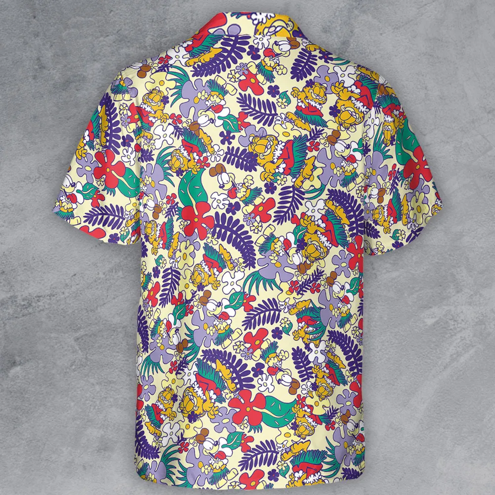 Aloha Garfield And Odie Button Down Shirt - 3