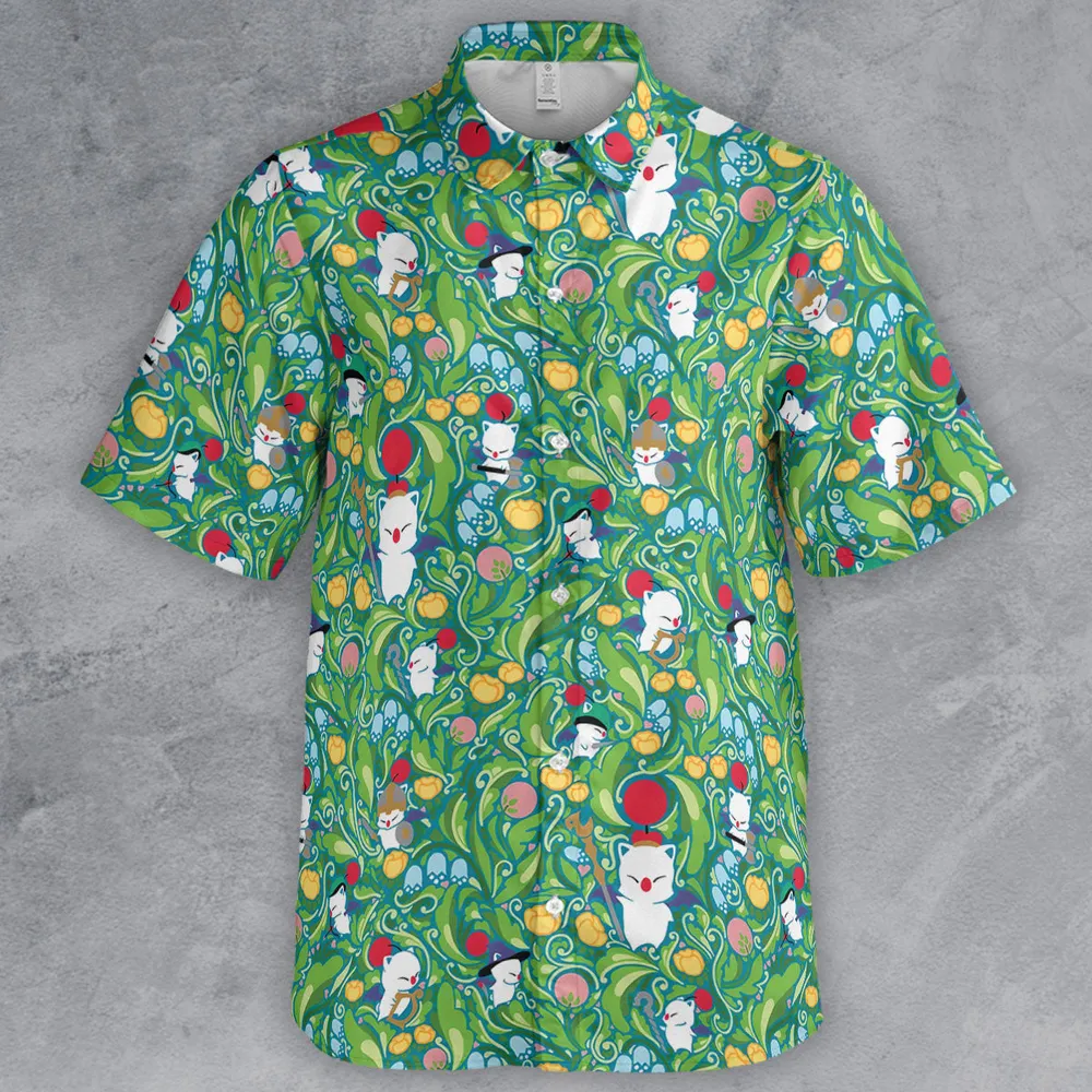 Moogle Final Fantasy Button Down Shirt - 2