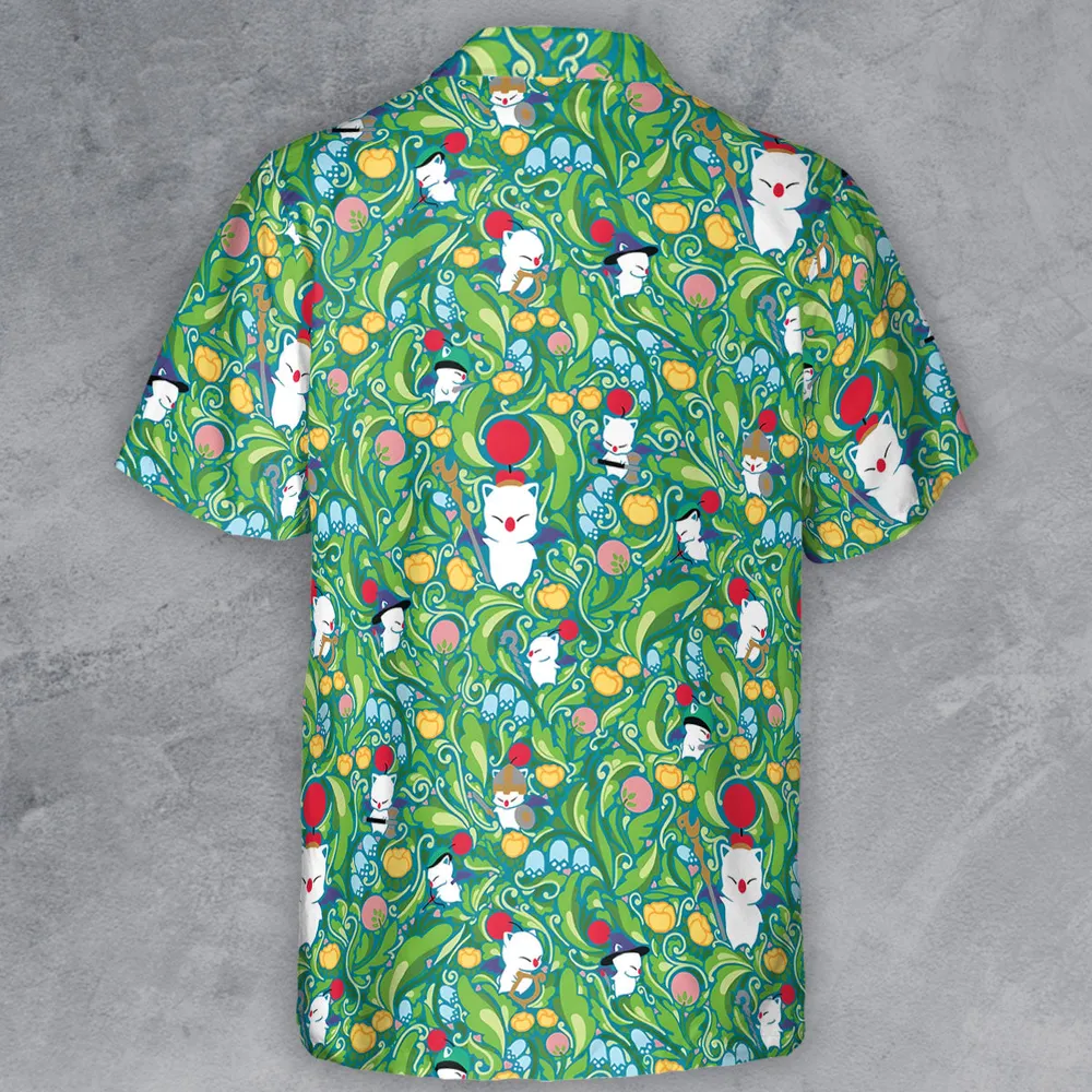 Moogle Final Fantasy Button Down Shirt - 3