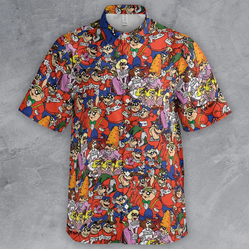 Beagle Boys Patterns Button Down Shirt - 2