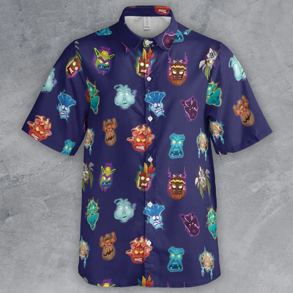 Crash Style Crash Bandicoot Button Down Shirt - 2