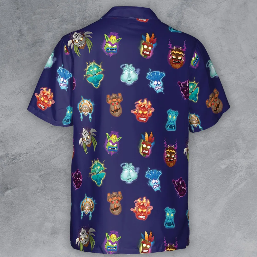 Crash Style Crash Bandicoot Button Down Shirt - 3