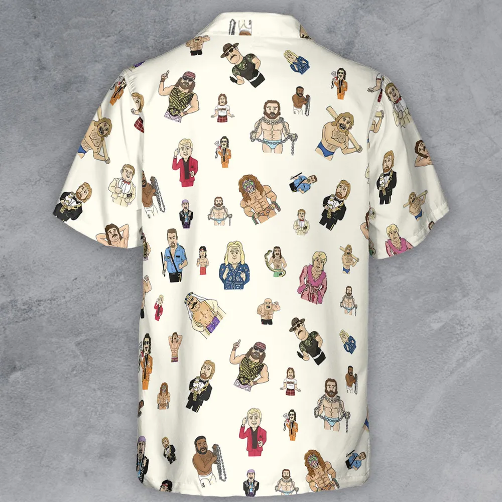 Old School Pro Wrestling Button Down Shirt - 3