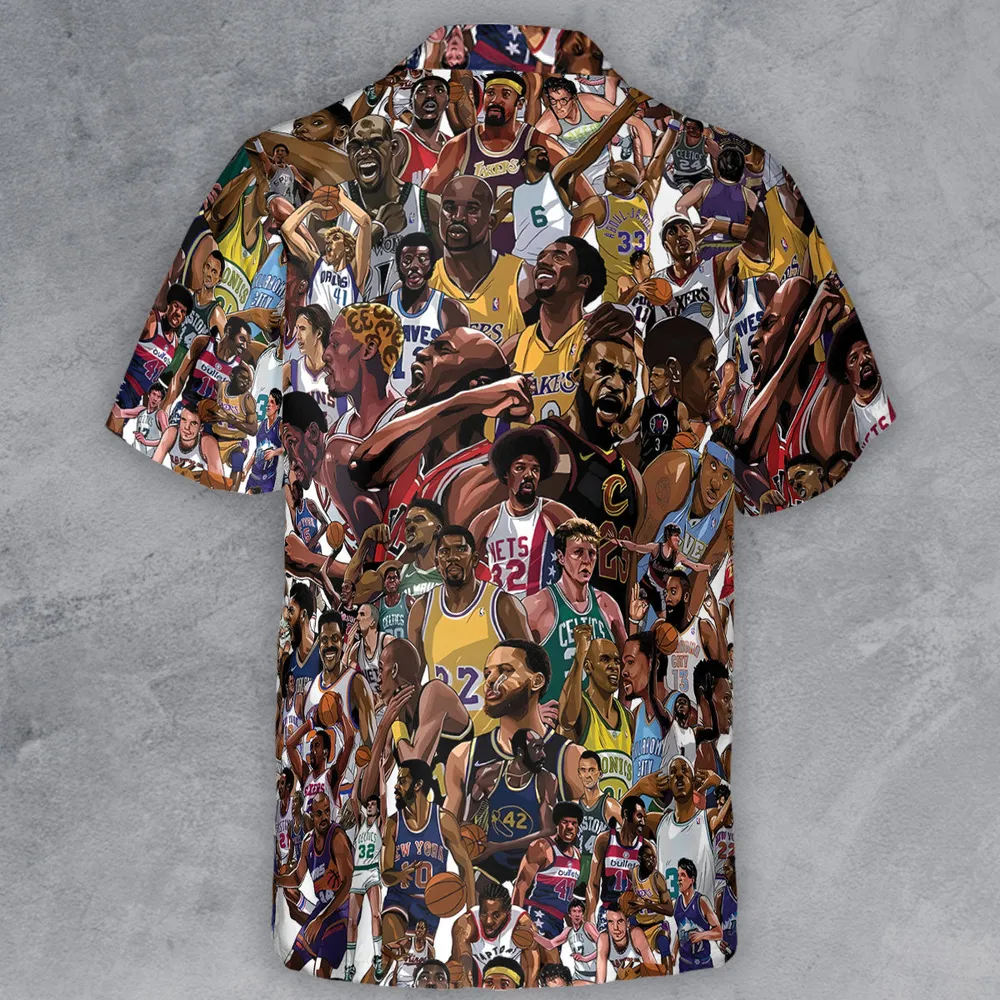 Basketball Superstars Button Down Shirt - 3