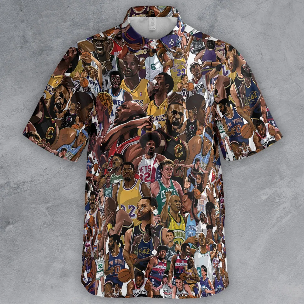 Basketball Superstars Button Down Shirt - 2