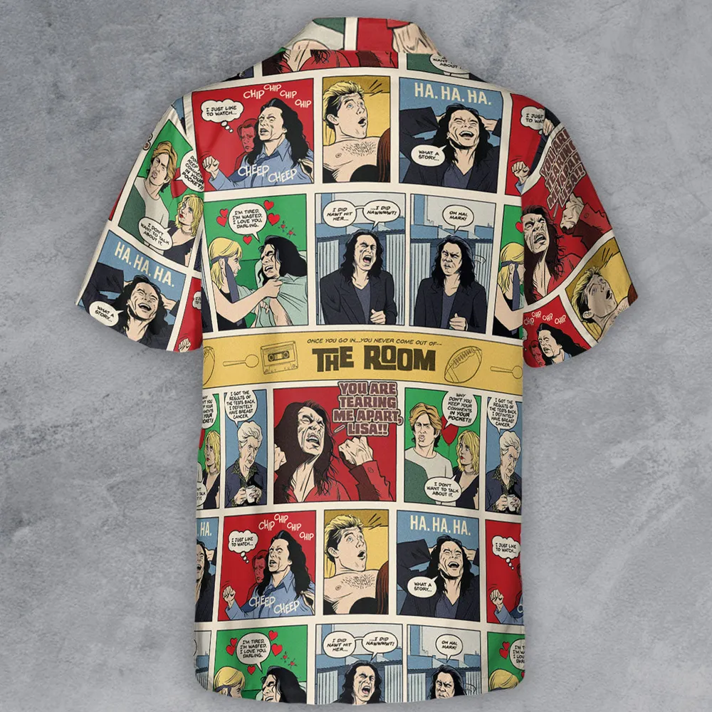 The Room Comic Style Button Down Shirt - 3