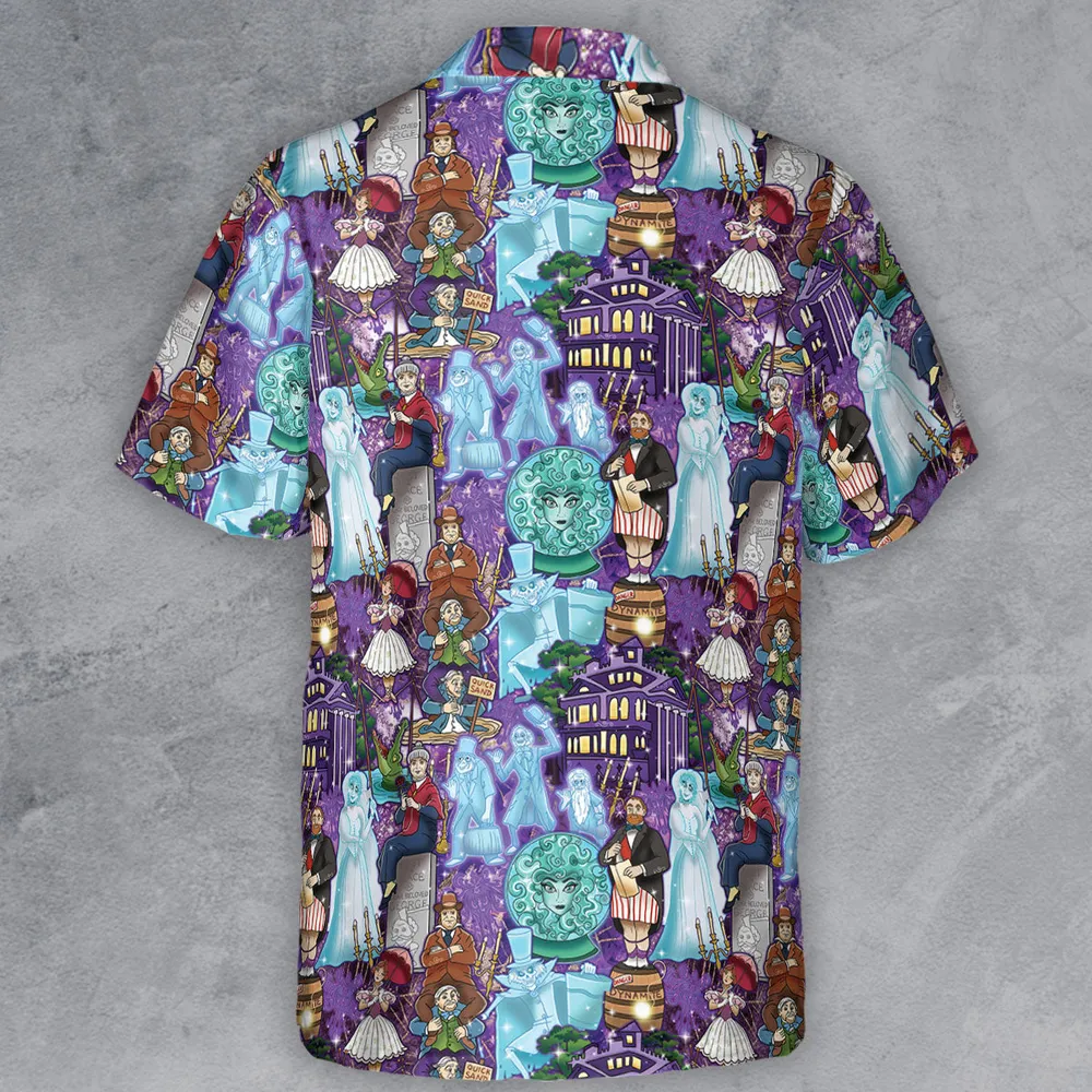 Foolish Mortal Supply Haunted Mansion Button Down Shirt - 3