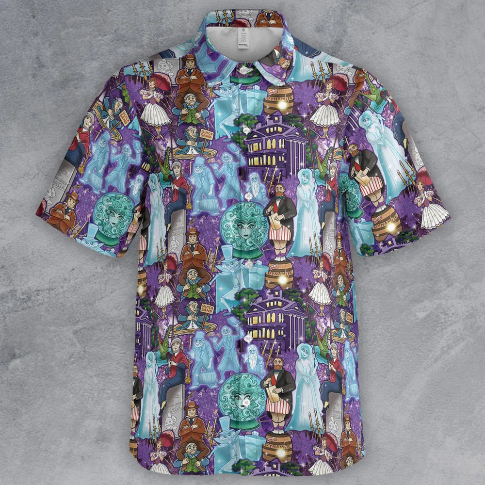 Foolish Mortal Supply Haunted Mansion Button Down Shirt - 2