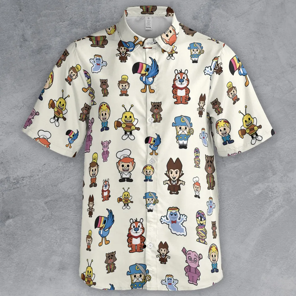 Breakfast Club Cereal Mascot Button Down Shirt - 2