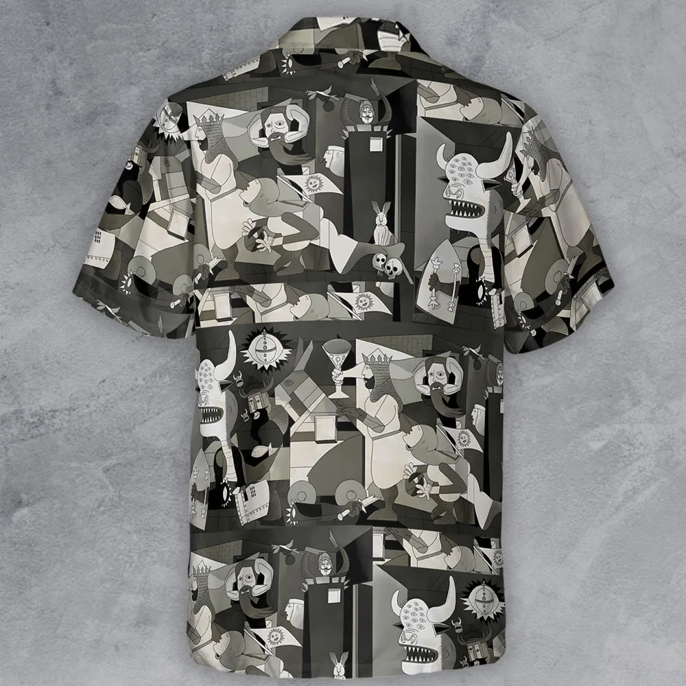 Monty Picasso Style Art Button Down Shirt - 3