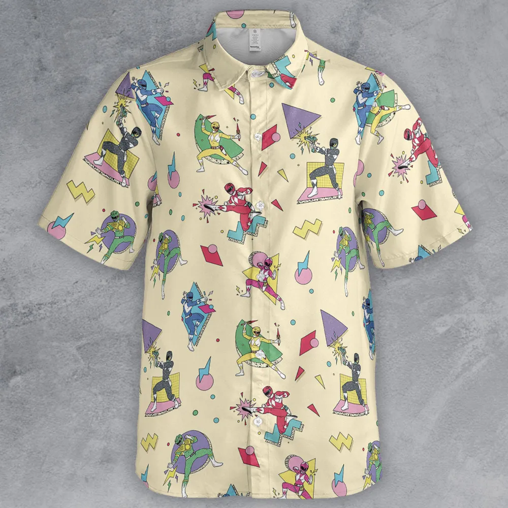 Morphin Team Power Rangers Button Down Shirt - 2