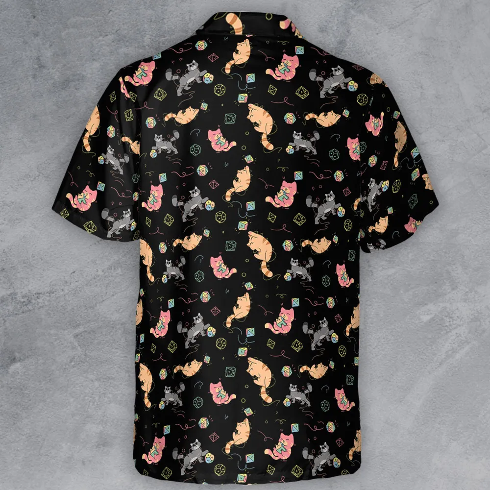 Dice Cat DnD Button Down Shirt - 3