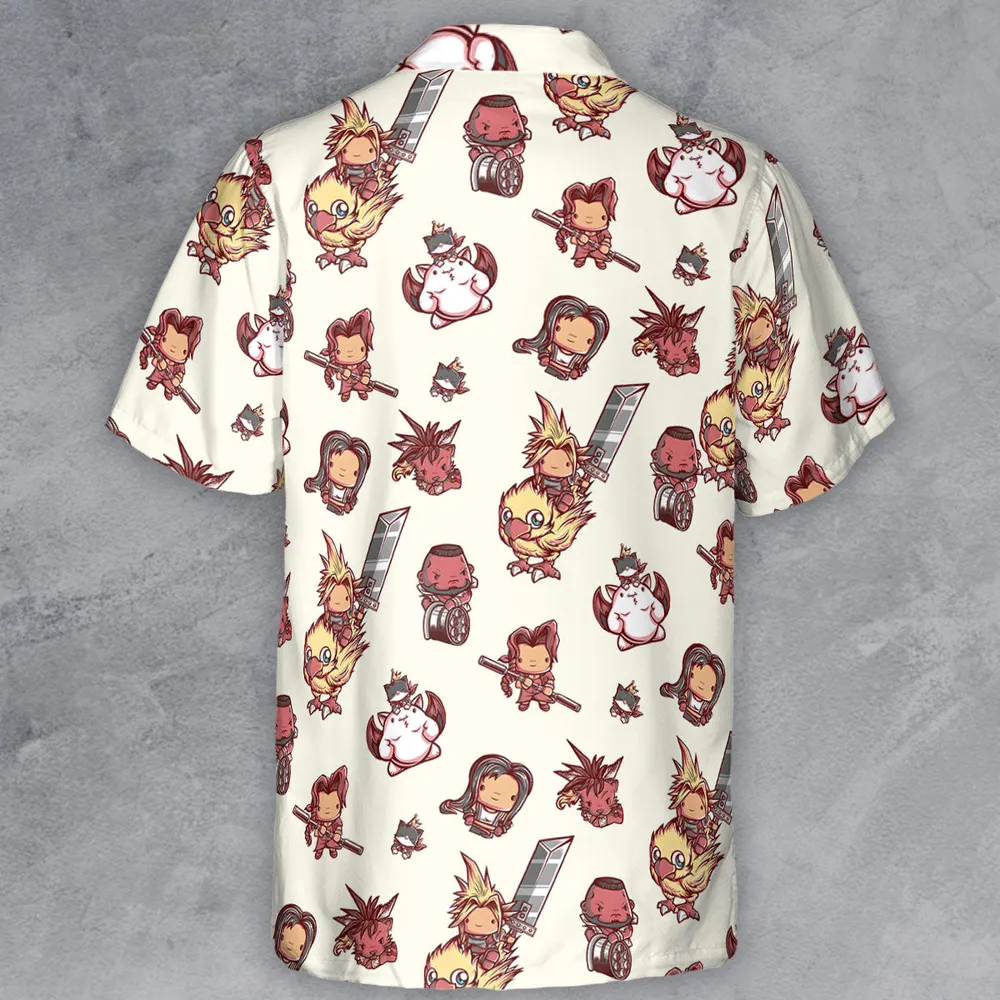 Cute Fantasy Final Fantasy Button Down Shirt - 3
