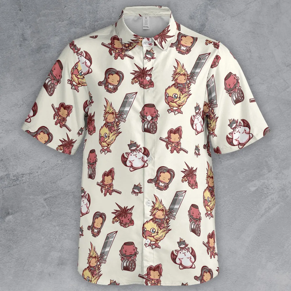 Cute Fantasy Final Fantasy Button Down Shirt - 2