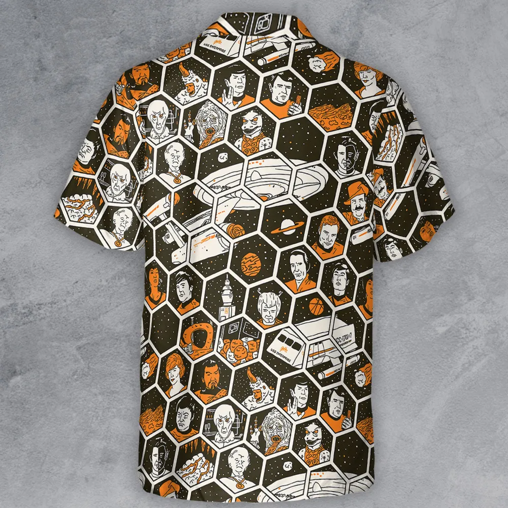TrekToon Star Trek Hive Pattern Button Down Shirt - 3