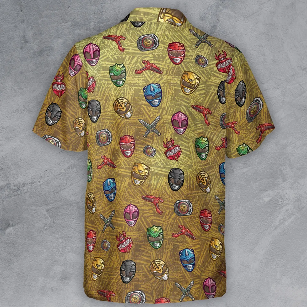 Power Team Mighty Morphin Power Rangers Button Down Shirt - 3