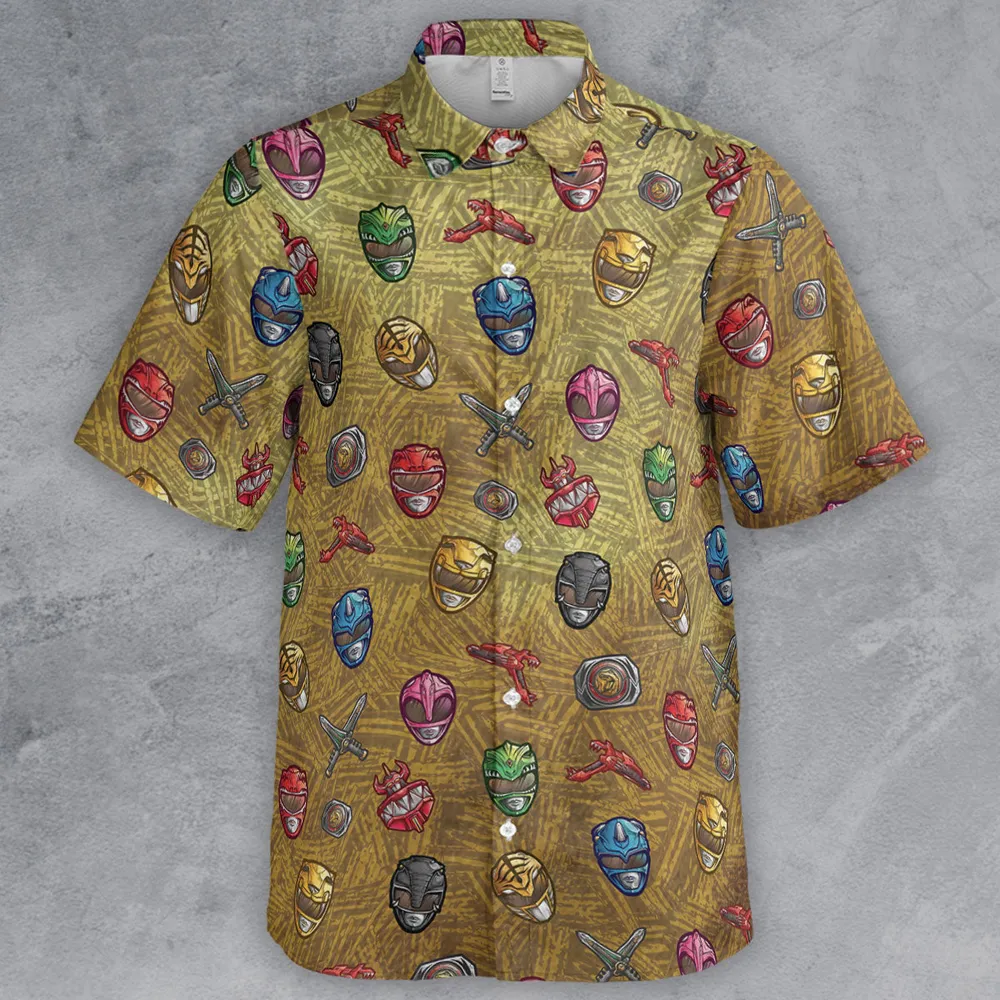 Power Team Mighty Morphin Power Rangers Button Down Shirt - 2