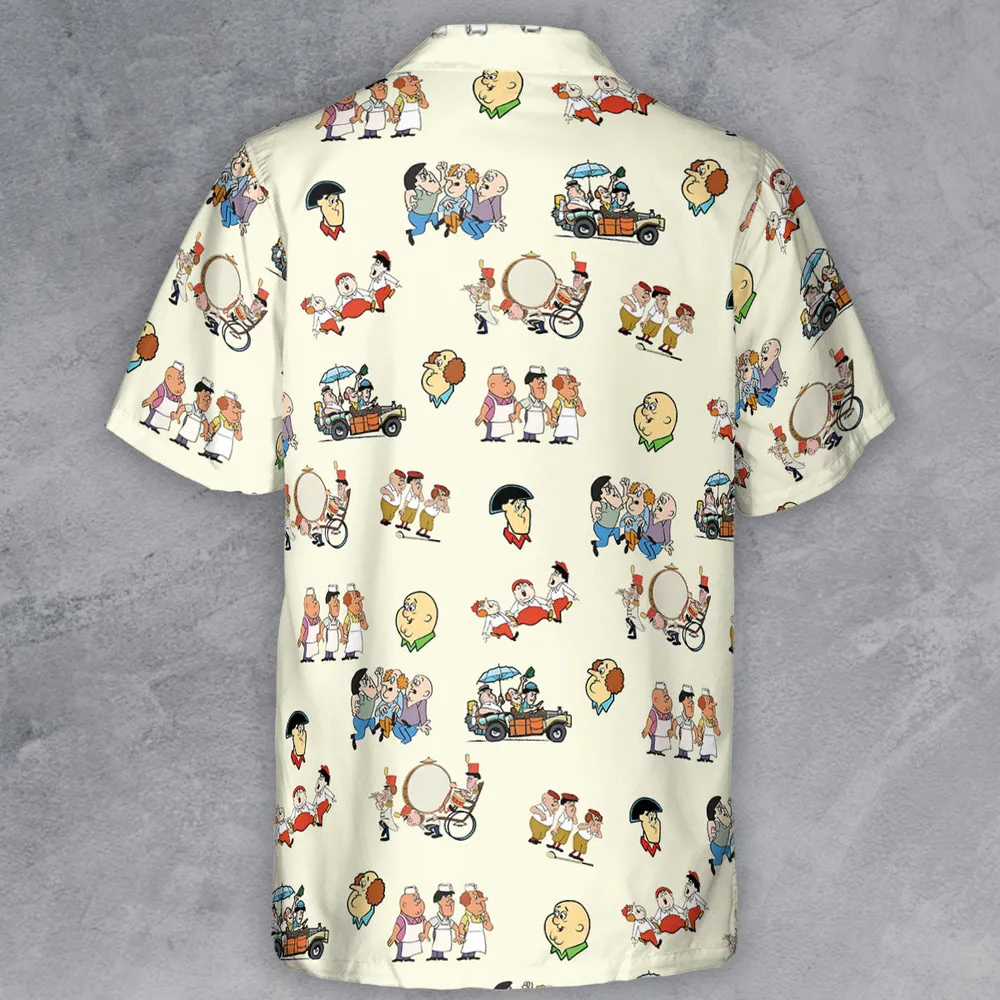 Three Stooges Cartoon 1965 Button Down Shirt - 3