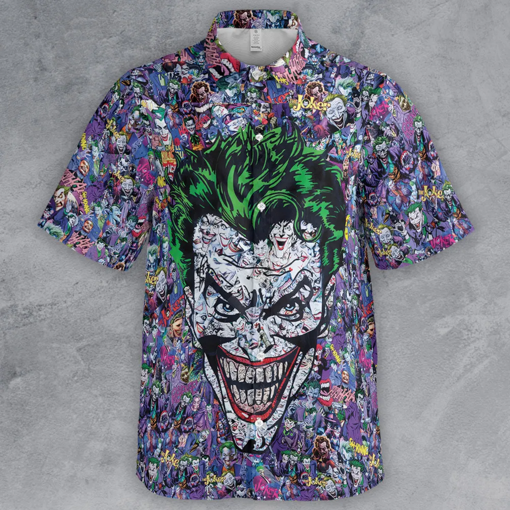 Joker The Most Favourite Characters Pattern Button Down Shirt - 2