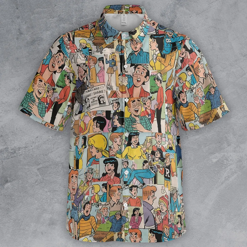 Archie Comics Characters Collage Button Down Shirt - 2