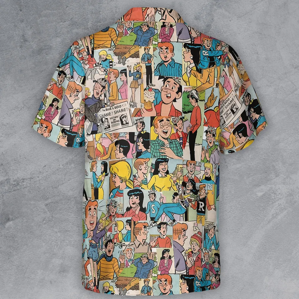 Archie Comics Characters Collage Button Down Shirt - 3