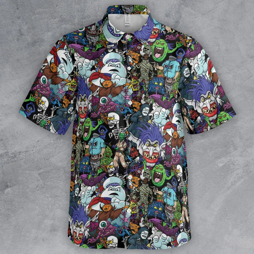 I Ain't Afraid Of No Ghosts Button Down Shirt - 2