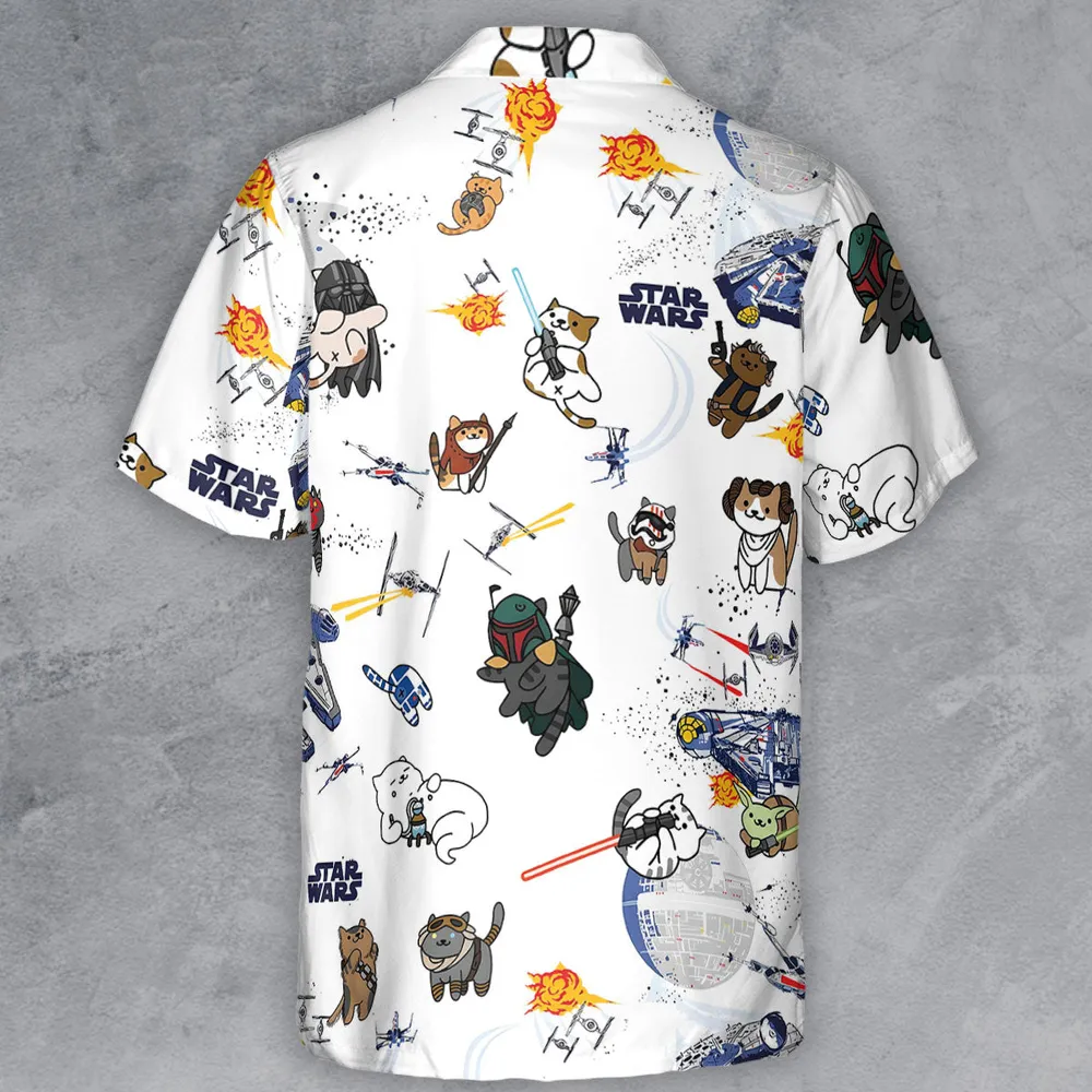 Star Wars Cats Button Down Shirt - 3